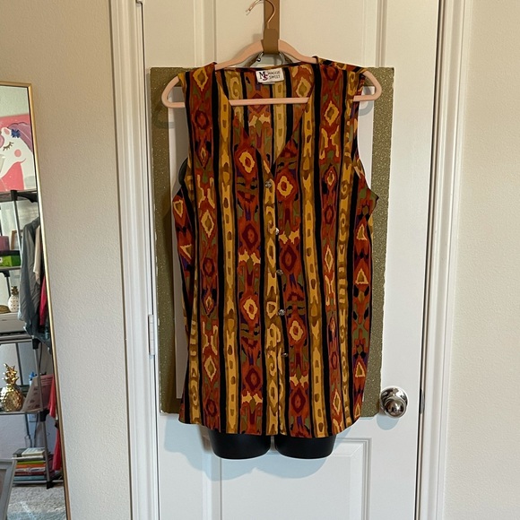 Vintage Maggie Sweet 90’s style Button vest - Picture 2 of 4